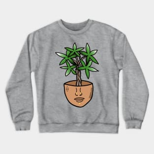 Money Tree Plant Person Crewneck Sweatshirt